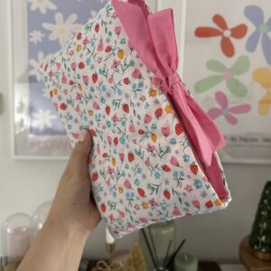 Strawberry Floral Book Sleeve