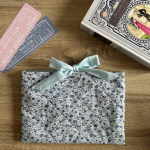 Blue Floral Book Sleeve