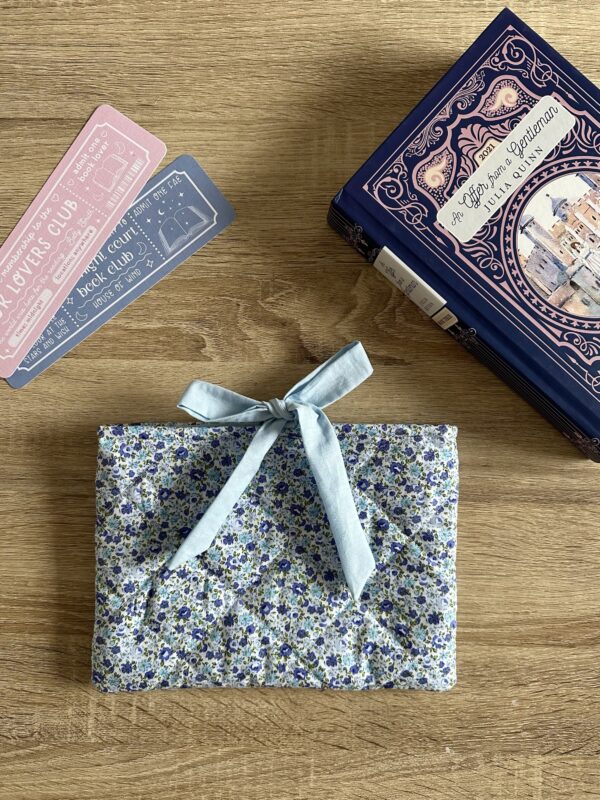 Blue Floral Book Sleeve - Image 2