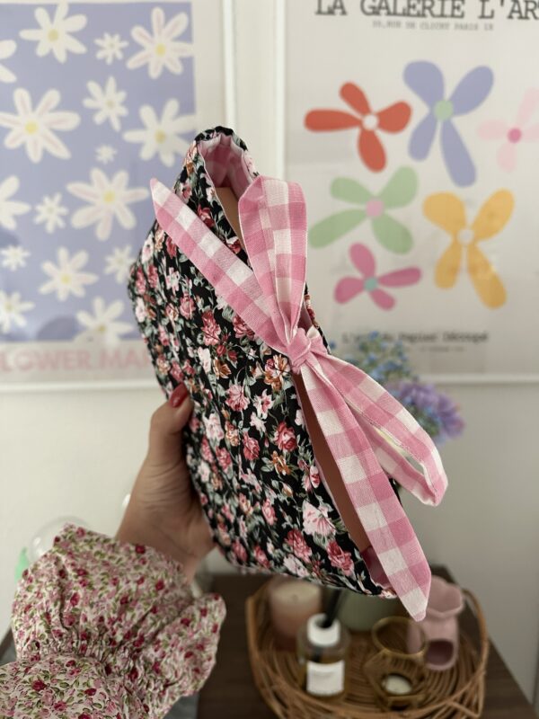 Black Floral Book Sleeve - Image 2