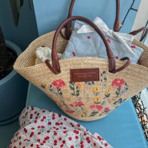 Cherry Blue Gingham Book Sleeve