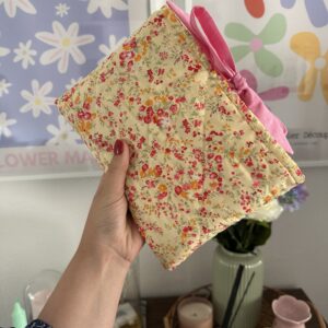Yellow Floral Book Sleeve