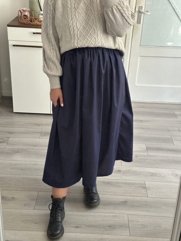 Navy Blue Midi Skirt - Image 3