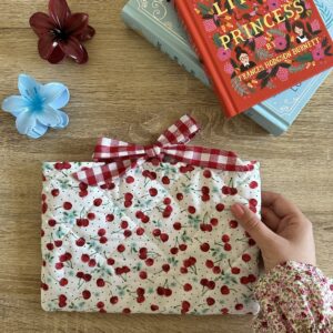 Cherry Print Book Sleeve