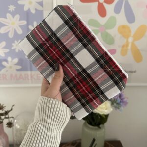 Red Tartan Pouch / Ereader Case