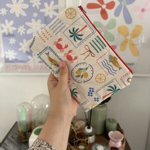 Holiday Makeup Pouch / Ereader Case