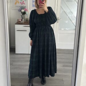 Milkmaid Dress - Tartan